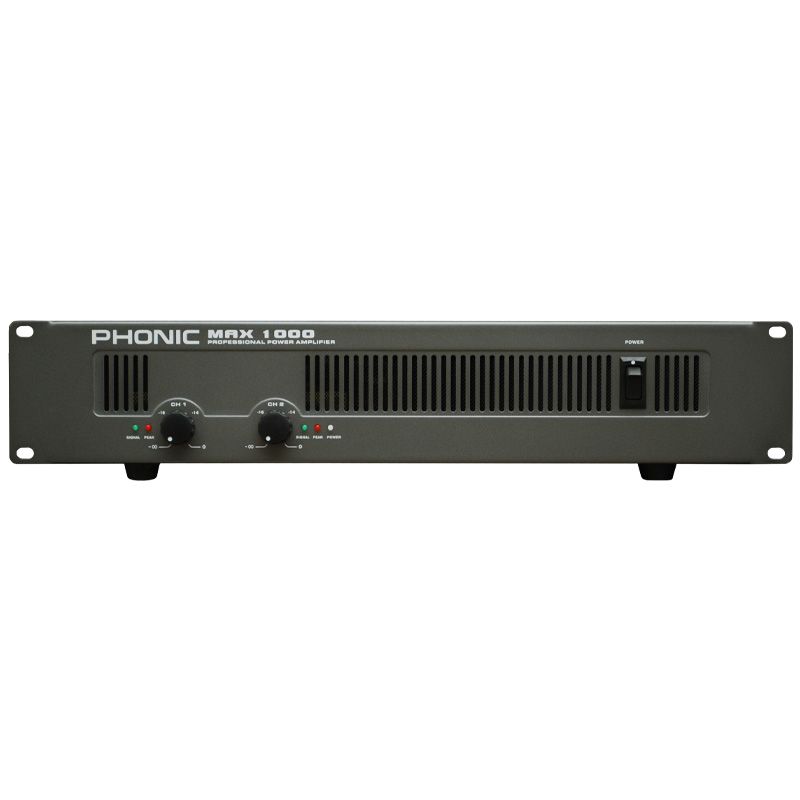 Phonic MAX1000 Végerősítő, 2x300W/4Ohm Phonic MAX1000 Végerősítő, 2x300W/4Ohm