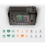 Allen&Heath CQ18T 18csatornás digitális keverőpult, dedikált Wi-Fi antenna, 16mikrofon/vonal bemenettel lokálisan, 6Mix + LR kimenet, 4FX, Bluetooth bemenet, SD kártya/USB felvételi lehetőség