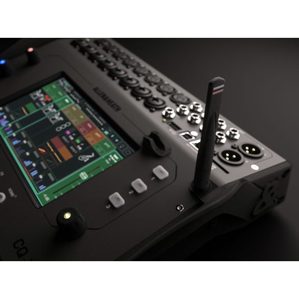 Allen&Heath CQ18T 18csatornás digitális keverőpult, dedikált Wi-Fi antenna, 16mikrofon/vonal bemenettel lokálisan, 6Mix + LR kimenet, 4FX, Bluetooth bemenet, SD kártya/USB felvételi lehetőség