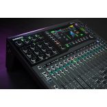Allen&Heath QU-5D digitális keverőpult DANTE porttal, 16+1 Fader, 16mikrofon bemenettel lokálisan, 38 processzálható csatorna, 12 sztereó Mix + 4 mátrix + LR kimenet, 6 sztereó FX Processzor, SLINK Port