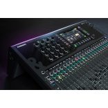 Allen&Heath QU-6D digitális keverőpult 16x16 DANTE porttal, 24+1 Fader, 24mikrofon bemenettel lokálisan, 38 processzálható csatorna, 12 sztereó Mix + 4 mátrix + LR kimenet, 6 sztereó FX Processzor, SLINK Port