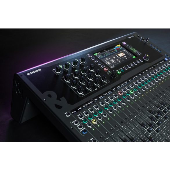 Allen&Heath QU-6D digitális keverőpult 16x16 DANTE porttal, 24+1 Fader, 24mikrofon bemenettel lokálisan, 38 processzálható csatorna, 12 sztereó Mix + 4 mátrix + LR kimenet, 6 sztereó FX Processzor, SLINK Port