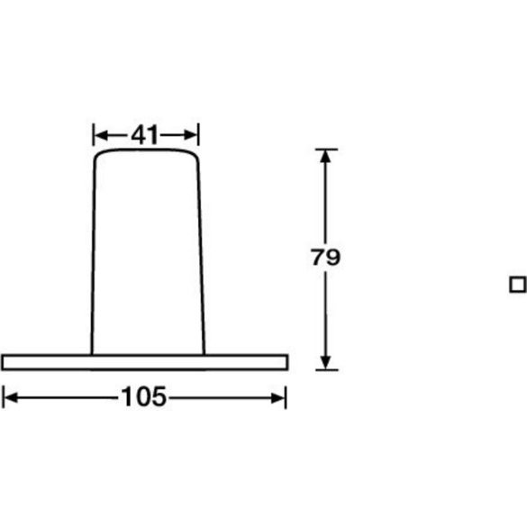 AL-SM702 alumínium hangfaltartó hüvely – fekete, 41x105x79 mm, 36 mm-es állványhoz