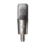 Audio-Technica AT4047MP, nagymembrános kondenzátor stúdiómikrofon, kapcsolható iránykarakterisztika, AT8449aSV rugalmas tartóval
