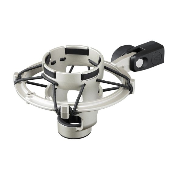 Audio-Technica AT4047MP, nagymembrános kondenzátor stúdiómikrofon, kapcsolható iránykarakterisztika, AT8449aSV rugalmas tartóval