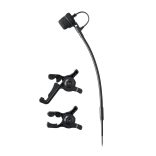 Audio-Technica ATM355VFCH, kardioid kondenzátor hangszermikrofon hegedű és fuvola adapterrel, cH csatlakozóval