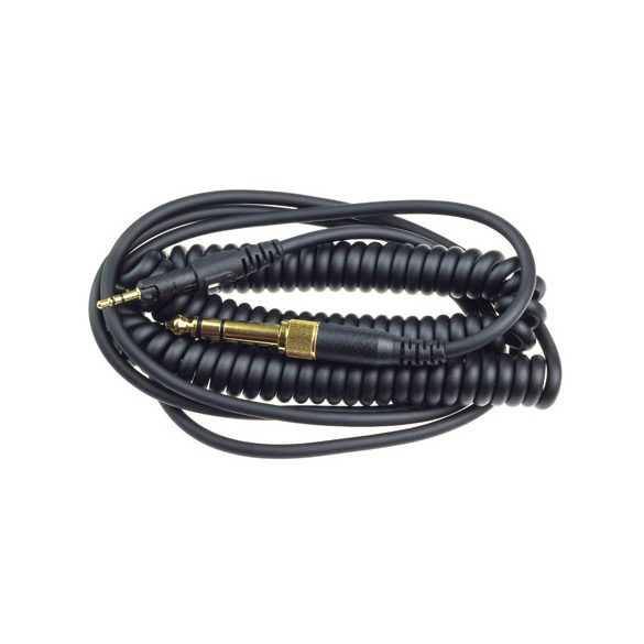 Audio-Technica ATH-M40X/M50X/M70X - Fekete spirál kábel 1.2 - 3m