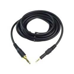   Audio-Technica ATH-M40X/M50X/M70X - Fekete egyenes kábel - 3m
