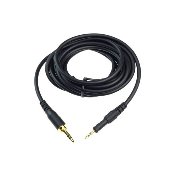 Audio-Technica ATH-M40X/M50X/M70X - Fekete egyenes kábel - 3m