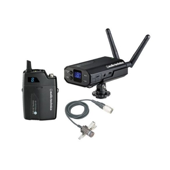 Audio-Technica ATW-1701P1, System10 kameravevős szett zsebadóval, AT829cW kardioid klipsz mikrofonnal