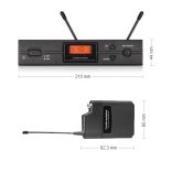 Audio-Technica ATW-2110B, 2000 SERIES zsebadós vezetéknélküli készlet, D-sáv