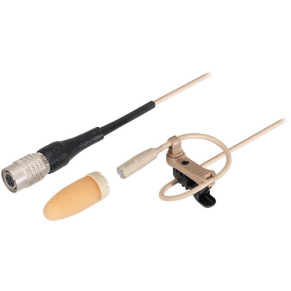 Audio-Technica BP899cW-TH, szubminiatűr gömbkarakterisztikás klipsz mikrofon, bézs, Audio-Technica HRS csatlakozóval