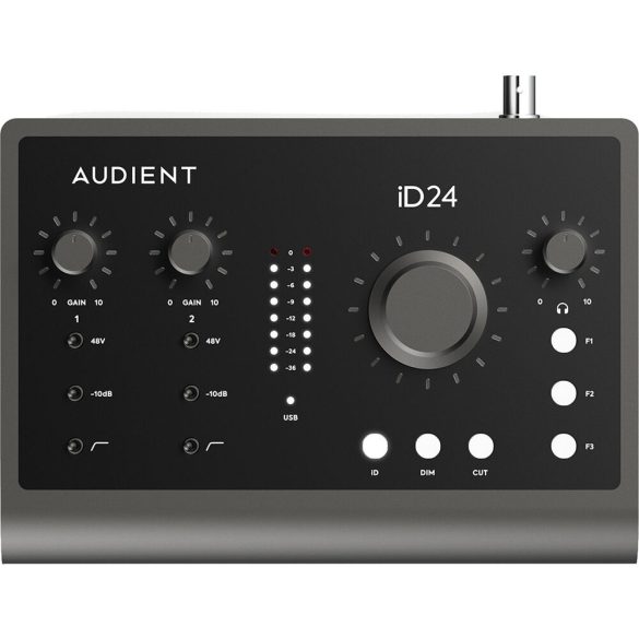 Audient iD24, 24-bit/96 kHz USB audió interfész, max. 10/14 IO