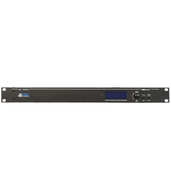 dB Technologies AC26N  digitális jelprocesszor, 2 be - 6 kimenettel, RD Net és USB interface, AES/EBU