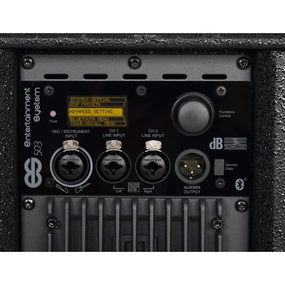 dB Technologies ES 503  aktív hangrendszer 2db top, 4x3" szélessávú hangszóróval , 1db 1x12" szubbal, 1000W