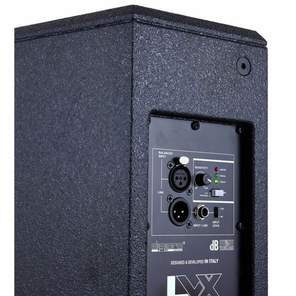 dB Technologies LVX 8 két utas aktív hangdoboz, beépített erősítővel, 400W RMS, 1x8" + 1x1,5" hangszóróval