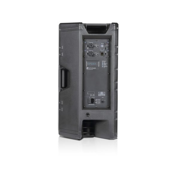 dB Technologies OPERA 12 két utas aktív, műanyag hangdoboz, beépített erősítővel, 600W RMS, 1x12" + 1x1" hangszóróval,  DSP-vel