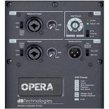 dB Technologies OPERA 12 két utas aktív, műanyag hangdoboz, beépített erősítővel, 600W RMS, 1x12" + 1x1" hangszóróval,  DSP-vel
