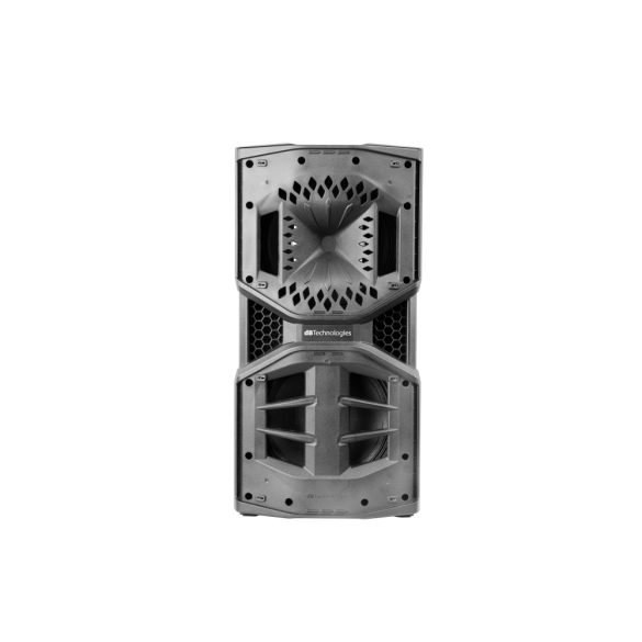 dB Technologies REEVO 210 három utas aktív, műanyag hangdoboz, beépített erősítővel,  1050W RMS, 2x10" + 1x1" hangszóróval,  DSP-vel