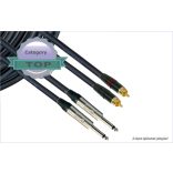 Garry P2J2RCA2 PROFI dupla jelkábel 2xTS (mono JACK)- 2xRCA 2m