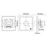 ITC T675F passzív hangerőszabályozó 100V-os rendszerekhez 100W, DC24V relével