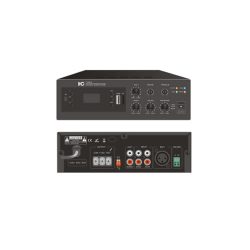   ITC TB40 asztali kisméretű keverőerősítő MP3(USB-TF, Bluetooth) szimmetrikus bemenet fantom táp 40W