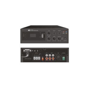 ITC TB40 asztali kisméretű keverőerősítő MP3(USB-TF, Bluetooth) szimmetrikus bemenet fantom táp 40W