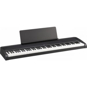 KORG B2 fekete digitális zongora, 88 billentyű, kalapácsmechanika, USB midi és audio, fekete