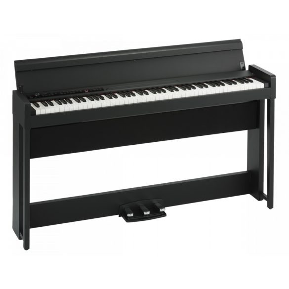 KORG C1Air digitális zongora, 88 RH3 billentyűzet, Bluetooth hanglejátszás, 3 pedál, fekete