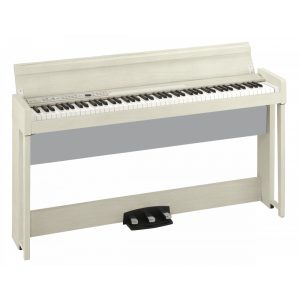 KORG C1Air digitális zongora, 88 RH3 billentyűzet, Bluetooth hanglejátszás, 3 pedál, fehér