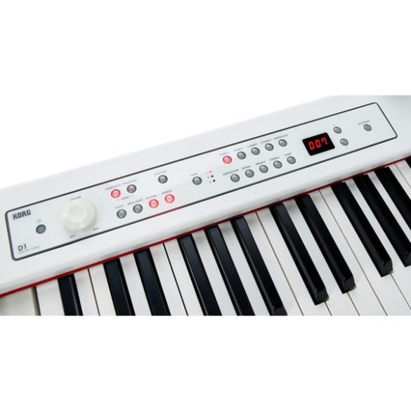 KORG D1WH fehér digitális zongora, 88 billentyű, RH3 kalapácsmechanika