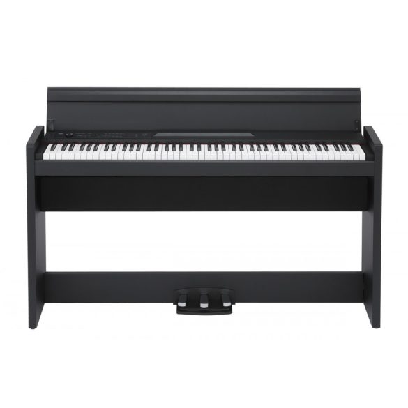 KORG LP-380U BK slim design digitális zongora, 88 billentyű, RH3 mechanika, fekete, billentyűfedéllel, USB MIDI csatlakozóval