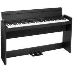   KORG LP-380U RWBK slim design digitális zongora, 88 billentyű, RH3 mechanika, fa erezetes fekete színben, billentyűfedéllel, USB MIDI csatlakozóval