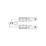 Klotz AT-CJ0300 JACK-RCA dupla kábel, 3 m