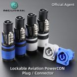 Neutrik NAC3MPXXB powerCON beépíthető hálózati kimenet 250VAC/20A, IEC 623681, szürke