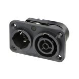 Neutrik NAC3PX-TOP powerCON True1 TOP beépíthető hálózati be/kimenet 250VAC/16A, UV védett