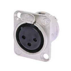 Neutrik NC3FDL1 XLR 3P mama alj csatlakozó