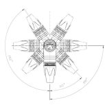 Neutrik NC3MRX XLR papa pipa csatlakozó