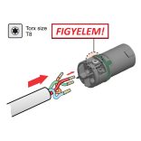Neutrik NL4FXXWS Speakon 4 pólusú dugó csatlakozó