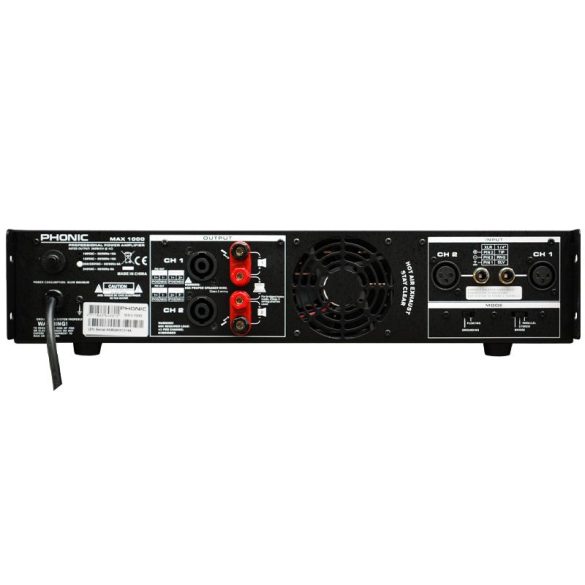 Phonic MAX1000 Végerősítő, 2x300W/4Ohm