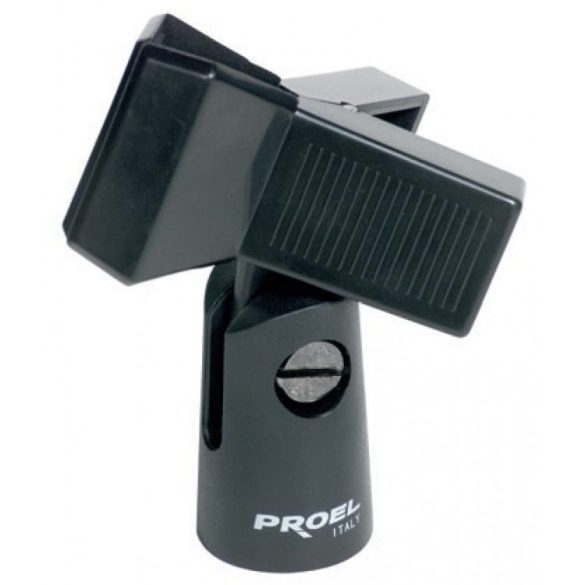 Mikrofon kengyel, csiptetős, PROEL APM30, fekete, ABS, d: min - max: 20 - 32 mm