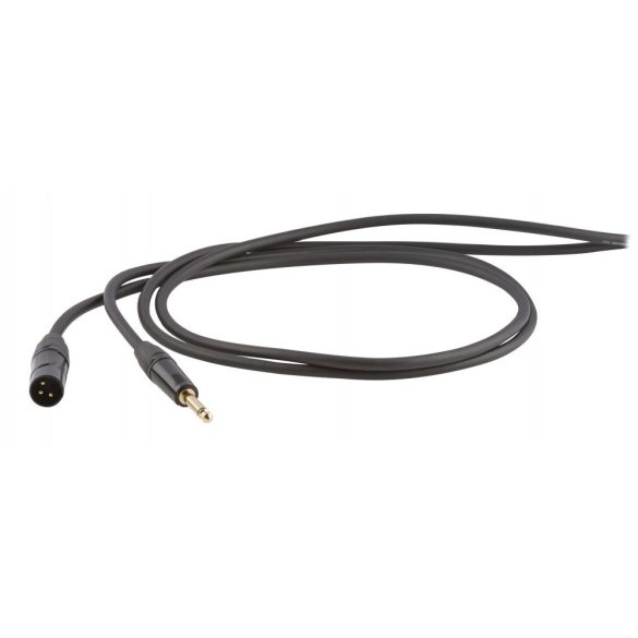 DIE HARD DHS230LU05 mikrofon (jel)kábel, 0,5 m, szimmetrikus, 6,3mm sztereó jack dugó - 3P XLR papa