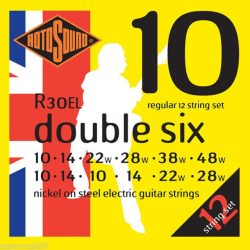   Rotosound R30EL Nikkel 12 húros elektromos gitár húrkészlet, 10 double six