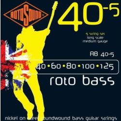   Rotosound RB40-5 basszusgitár húrkészlet, nikkel, 5 húr, 40 60 80 100 125