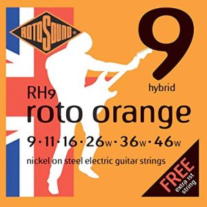 Rotosound RH9 Nikkel elektromos gitár húrkészlet, hybrid, 9 11 16 26 36 46