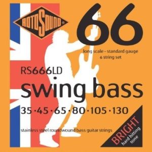 Rotosound RS 666 LD basszusgitár húrkészlet, rozsdamentes acél, 6 húr, 35 45 65 80 105 130