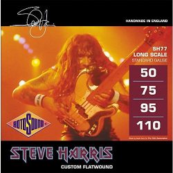   Rotosound SH 77 basszusgitár húrkészlet, Monel, köszörült, Steve Harris, 50-75-95-110
