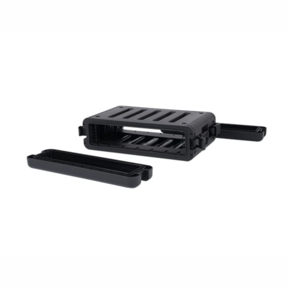 ROBUST R2UE P300 – 2U magas, 300 mm mély, ütés-, por és vízálló, polipropilén műanyag rack, IP65
