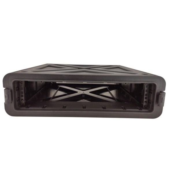 ROBUST R2UE P450 – 2U magas, 450 mm mély, ütés-, por és vízálló, polipropilén műanyag rack, IP65