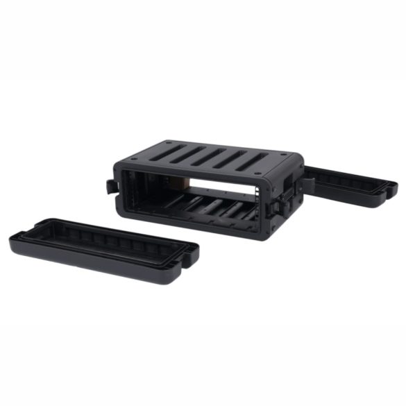 ROBUST R3UE P300 – 3U magas, 300 mm mély, ütés-, por és vízálló, polipropilén műanyag rack, IP65
